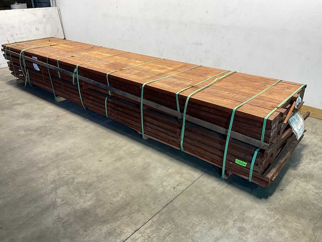 Angelim vermelho regel geschaafd 500x9x4,5 cm (20x) - afbeelding 1 van  6