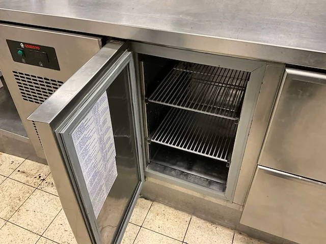 Angelo po - 6mb4-opro - rvs spoeltafel met koelwerkbank en warmhoudkast - afbeelding 3 van  15