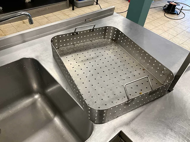 Angelo po - 6mb4-opro - rvs spoeltafel met koelwerkbank en warmhoudkast - afbeelding 6 van  15