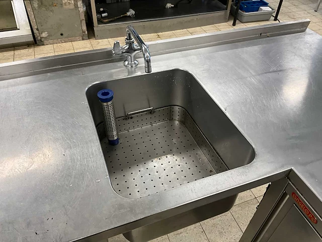 Angelo po - 6mb4-opro - rvs spoeltafel met koelwerkbank en warmhoudkast - afbeelding 12 van  15