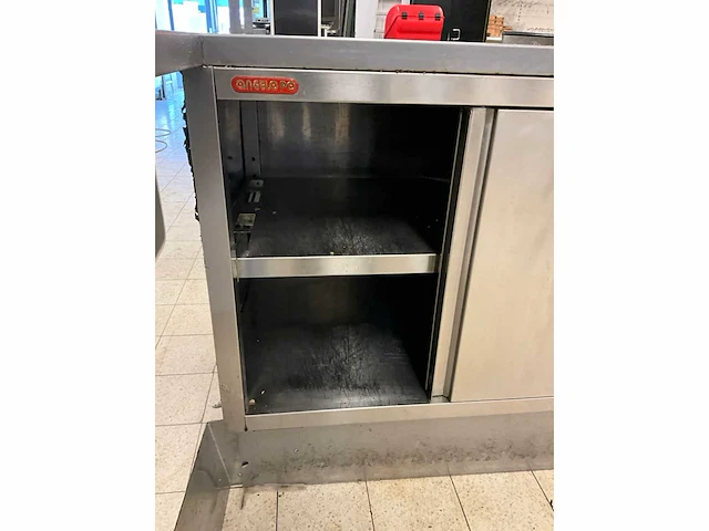 Angelo po - 6mb4-opro - rvs spoeltafel met koelwerkbank en warmhoudkast - afbeelding 14 van  15