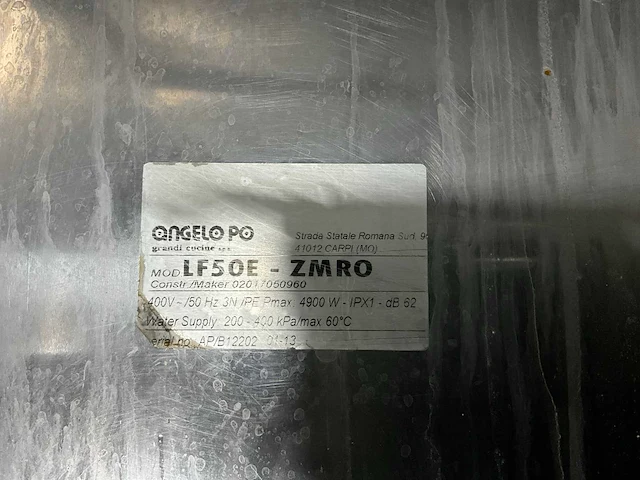 Angelo po lf50e vaatwasmachine - afbeelding 6 van  6