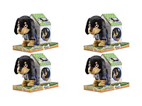 Animagic waggles knuffel hond - zwart - interactieve knuffel - wandel en communiceer met waggles - afbeelding 1 van  2