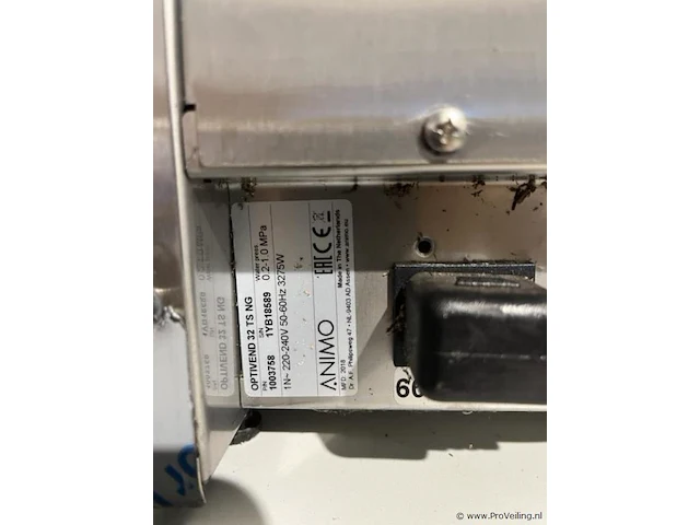 Animo koffieapparaat model optivend type 32 ts ng - afbeelding 8 van  8