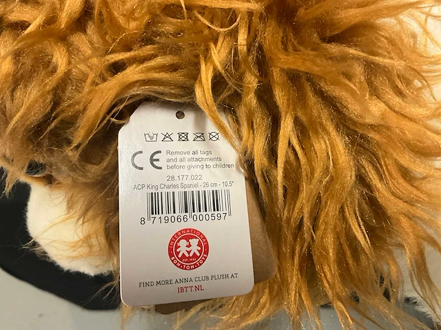 Annaclub plush king charles knuffel (24x) - afbeelding 7 van  8