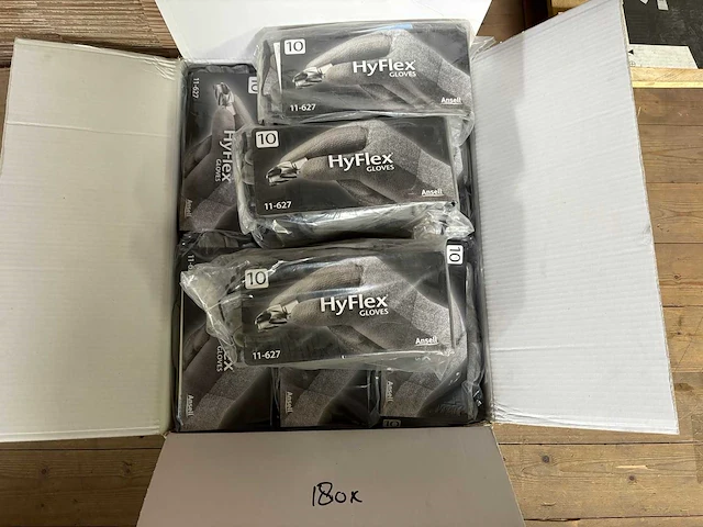 Ansell hyflex werkhandschoenen-paar (180x) - afbeelding 1 van  3