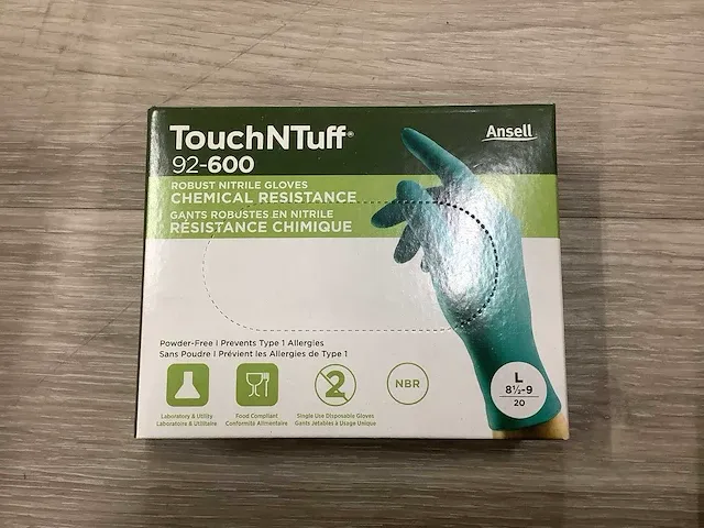 Ansell touchntuff 92-600 l nitrilhandschoenen (7680x) - afbeelding 3 van  5