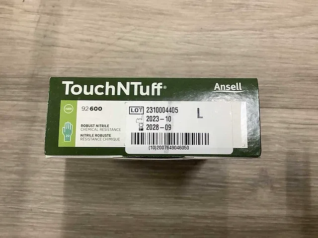 Ansell touchntuff 92-600 l nitrilhandschoenen (7680x) - afbeelding 5 van  5