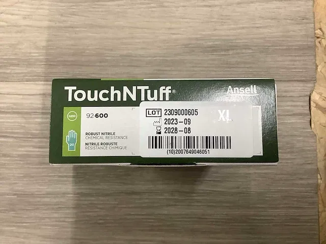 Ansell touchntuff 92-600 xl nitrilhandschoenen (27000x) - afbeelding 5 van  5