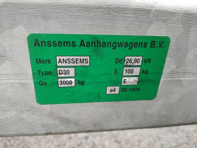 Anssems - 2006 - auto ambulance - d30 msx - aanhangwagen - afbeelding 7 van  8