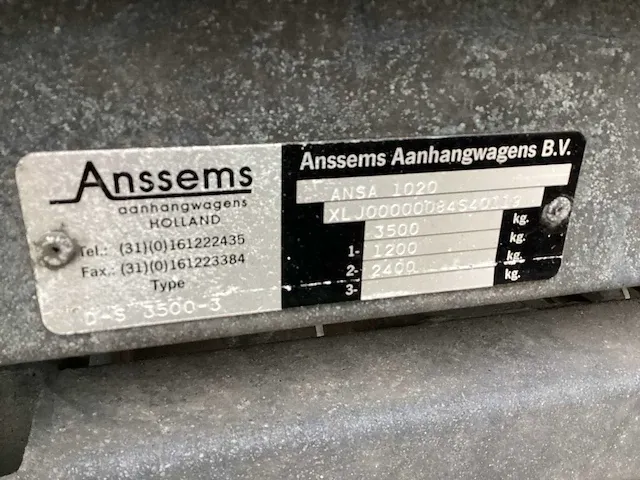 Anssems ansa 1020 markt aanhangwagen - afbeelding 2 van  10