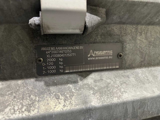 Anssems d20 dlkv aanhangwagen in nieuwstaat nederlands kenteken. - afbeelding 13 van  13