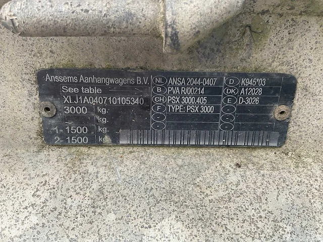 Anssems psx2 aanhangwagen - afbeelding 14 van  15