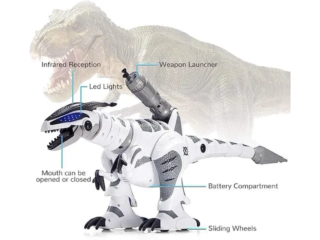 Antaprcis rc op afstand bestuurbare dinosaurus-robot - afbeelding 2 van  4