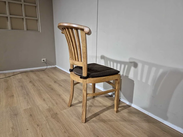 Anteak - houten - eetkamerstoelen(4x) - afbeelding 12 van  14