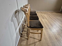 Anteak - houten - eetkamerstoelen(4x) - afbeelding 5 van  14