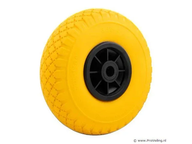 Anti-lek wiel 3.00-4, kunststof velg - afbeelding 1 van  3