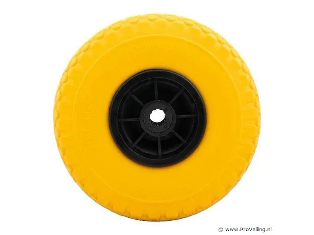 Anti-lek wiel 3.00-4, kunststof velg - afbeelding 2 van  3