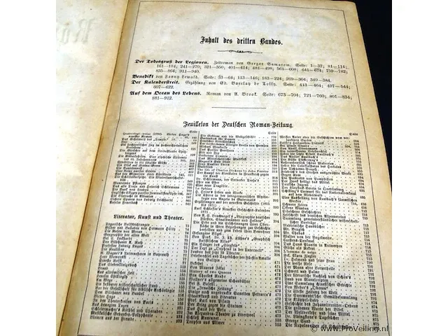 Antiek (1874) boek. deutsche roman-zeitung - afbeelding 2 van  5