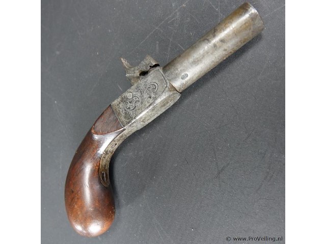 Antiek (19de eeuws) pistool - afbeelding 2 van  5