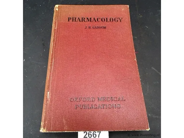 Antiek boek pharmacology - afbeelding 1 van  5