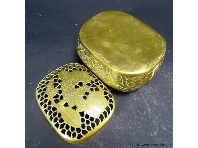 Antiek brons/koperen handwarmer - afbeelding 5 van  5