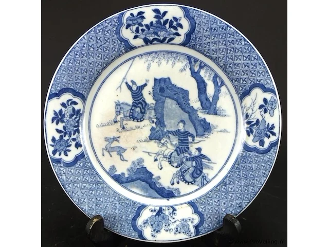 Antiek chinees porseleinen bord - afbeelding 2 van  5