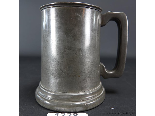 Antiek engels tinnen kroes - afbeelding 2 van  5