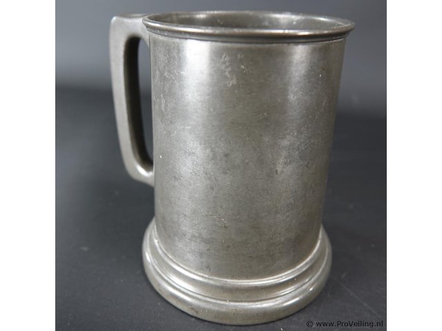 Antiek engels tinnen kroes - afbeelding 4 van  5