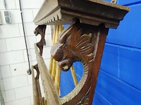 Antiek gesneden houten bordenrek - afbeelding 5 van  5