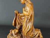 Antiek gipsen beeld geboorte van christus - afbeelding 3 van  5