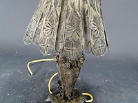 Antiek heel bijzonder villegrain (zilverdraad?) lampje - afbeelding 1 van  5