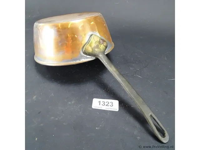 Antiek koperen steelplan - afbeelding 2 van  5