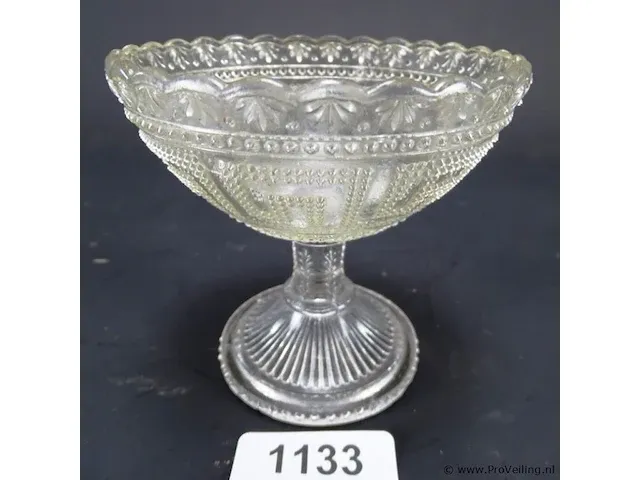 Antiek kristallen kelkglas - afbeelding 1 van  5
