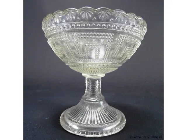 Antiek kristallen kelkglas - afbeelding 2 van  5