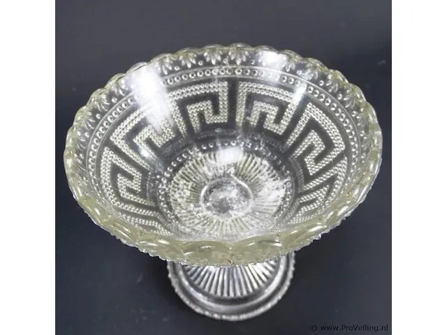 Antiek kristallen kelkglas - afbeelding 3 van  5