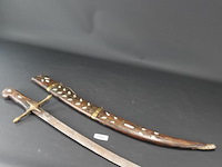 Antiek kromzwaard met schede - afbeelding 1 van  5