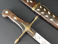 Antiek kromzwaard met schede - afbeelding 2 van  5