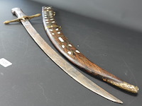 Antiek kromzwaard met schede - afbeelding 3 van  5
