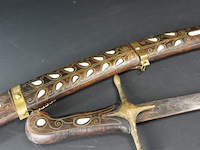 Antiek kromzwaard met schede - afbeelding 4 van  5