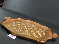 Antiek laqué dienblad - afbeelding 3 van  5