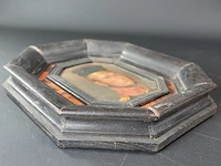 Antiek lijstje met aan beide zijden een portret - afbeelding 5 van  5