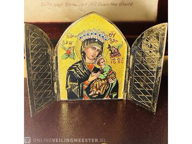 Antiek russisch zilver kunstwerk, bouwjaar ca 1900 - afbeelding 2 van  8