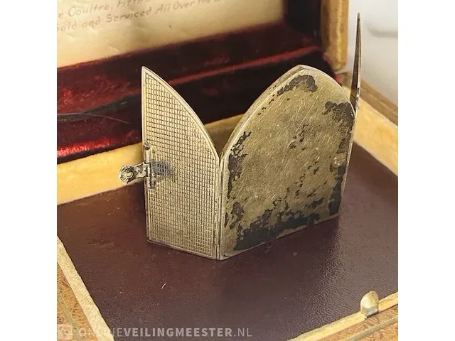 Antiek russisch zilver kunstwerk, bouwjaar ca 1900 - afbeelding 3 van  8