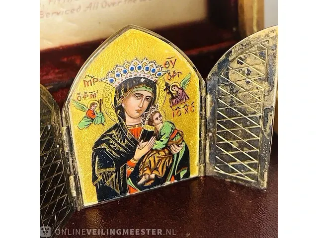 Antiek russisch zilver kunstwerk, bouwjaar ca 1900 - afbeelding 6 van  8