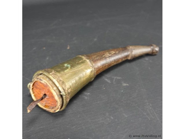 Antieke (18de of 19de eeuw) kruidhoorn - afbeelding 3 van  5