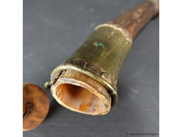 Antieke (18de of 19de eeuw) kruidhoorn - afbeelding 5 van  5