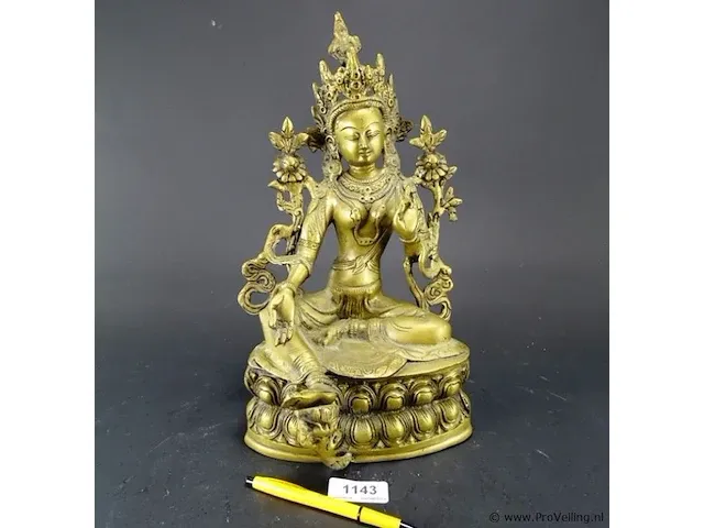Antieke 19de eeuwse bronzen shiva - afbeelding 1 van  5