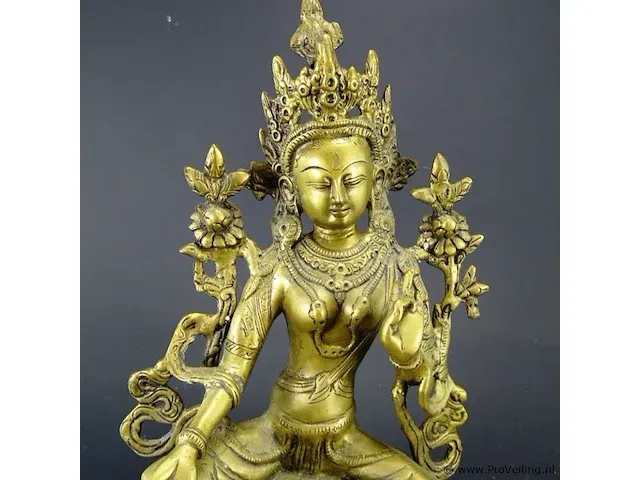Antieke 19de eeuwse bronzen shiva - afbeelding 3 van  5
