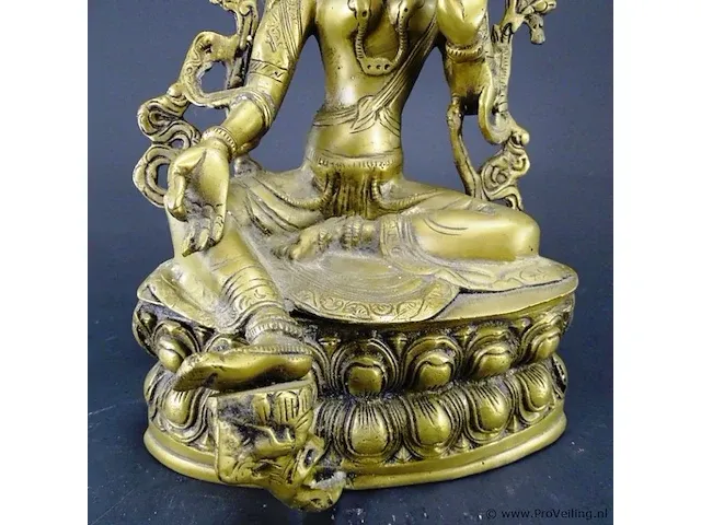 Antieke 19de eeuwse bronzen shiva - afbeelding 4 van  5